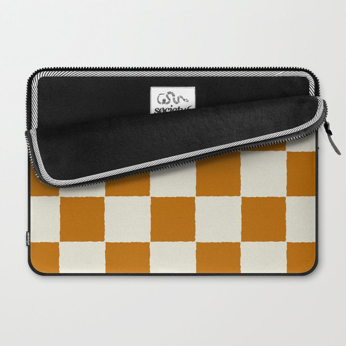 DESERT CHECKER GINGER Laptop Sleeve Gallery Image 2