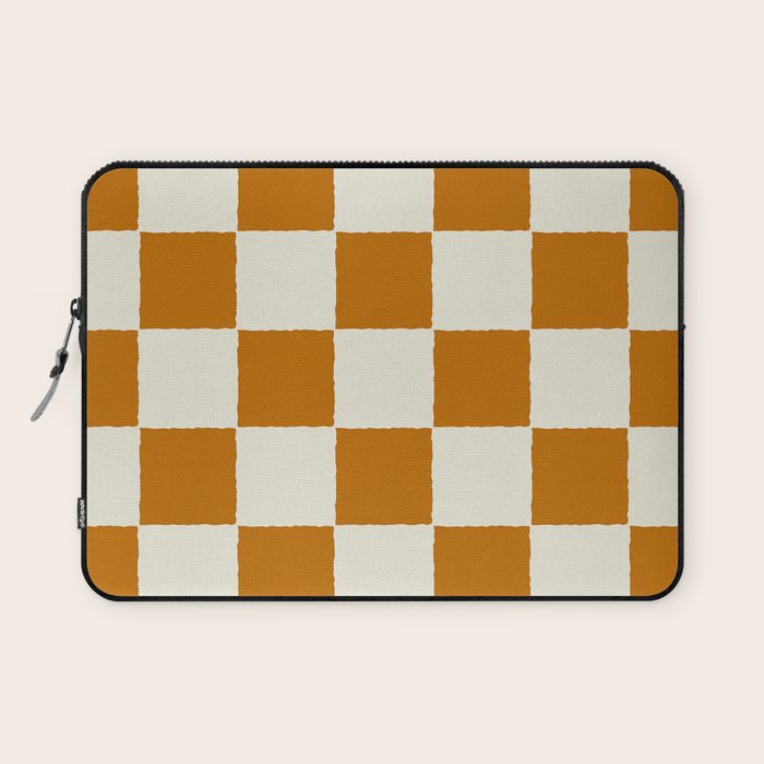 DESERT CHECKER GINGER Laptop Sleeve Gallery Image 1