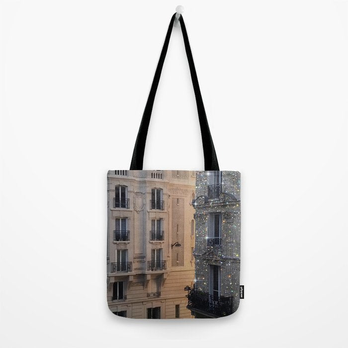 PARIS vol.2 | Parisian | glitter | sparkle | shiny | France | collage | city | diamonds | building  Tote Bag Gallery Image 2