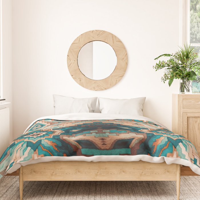 Abstract Geometric Southwest Duvet Cover Gallery Image 3