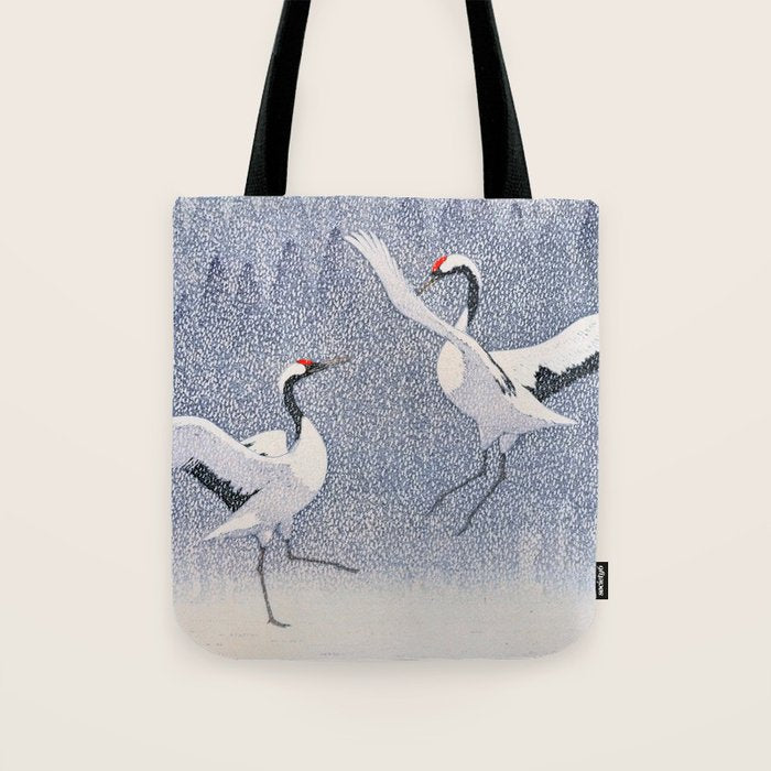 Dance of Eternal Love Antique Japanese Woodblock Print  Tote Bag Gallery Image 1