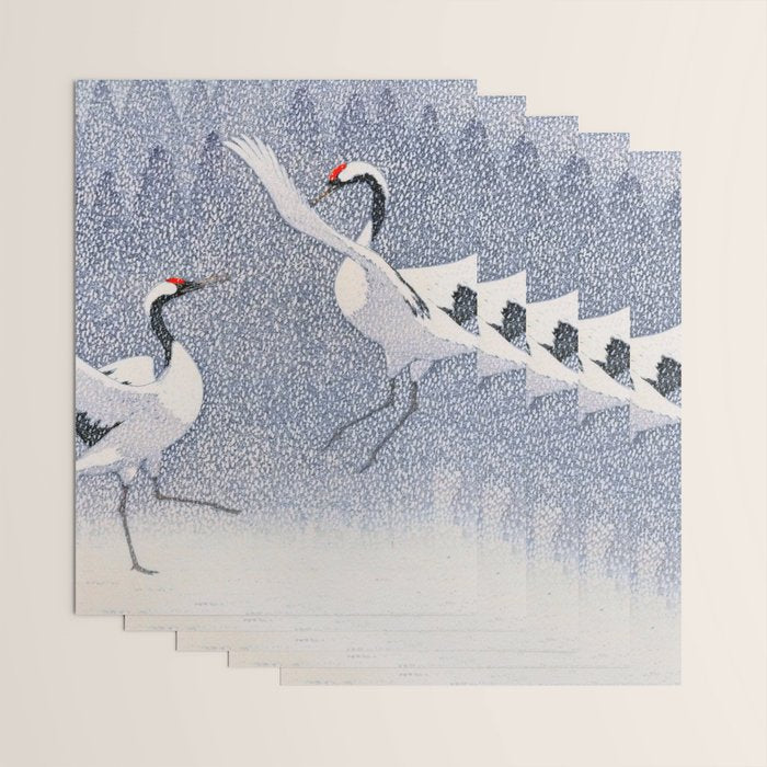 Dance of Eternal Love Antique Japanese Woodblock Print  Wrapping Paper Gallery Image 3