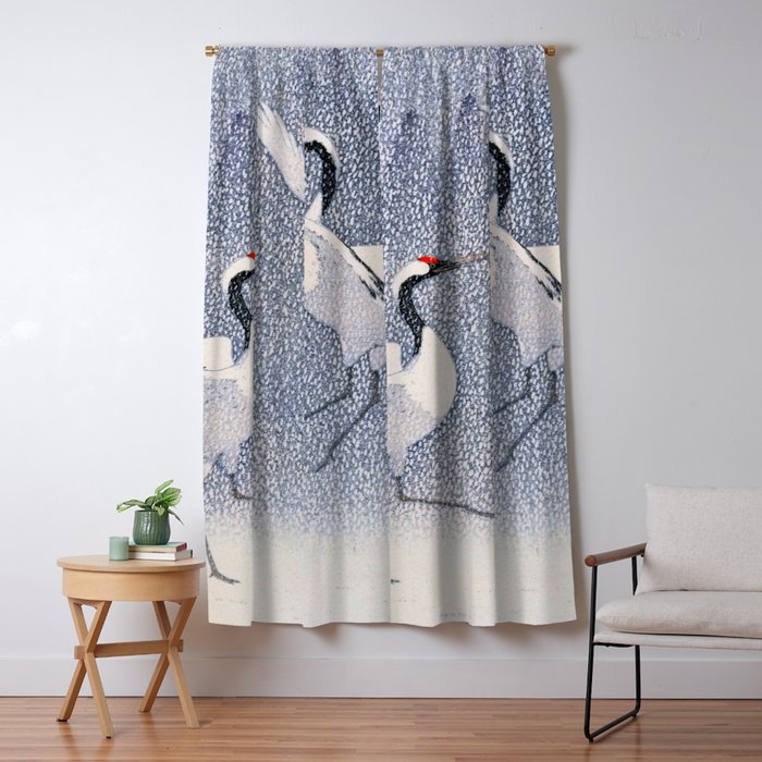 Dance of Eternal Love Antique Japanese Woodblock Print  Window Curtain Gallery Image 5