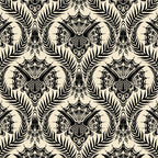 Triceratops Damask - black and cream Coffee Mug Gallery Image 2