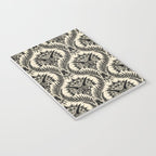 Triceratops Damask - black and cream Notebook Gallery Image 3