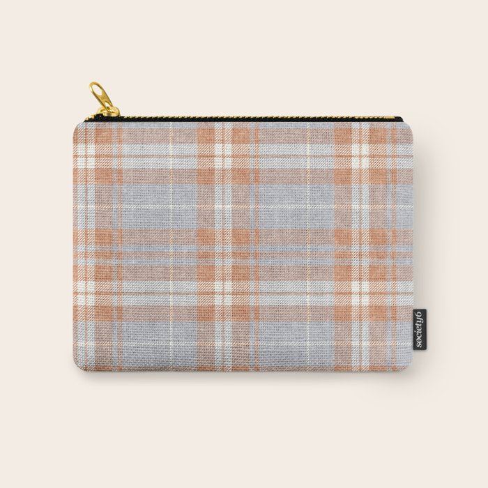 fall plaid - warm neutrals Carry All Pouch Gallery Image 1