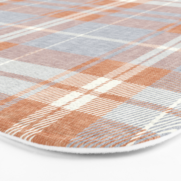 fall plaid - warm neutrals Bath Mat Gallery Image 3