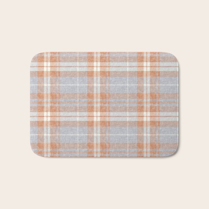 fall plaid - warm neutrals Bath Mat Gallery Image 1