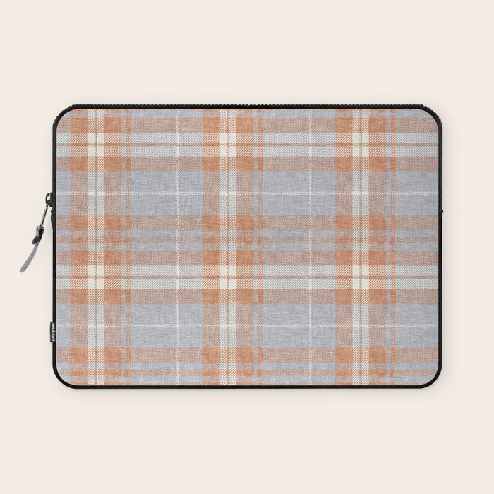 fall plaid - warm neutrals Laptop Sleeve Gallery Image 1