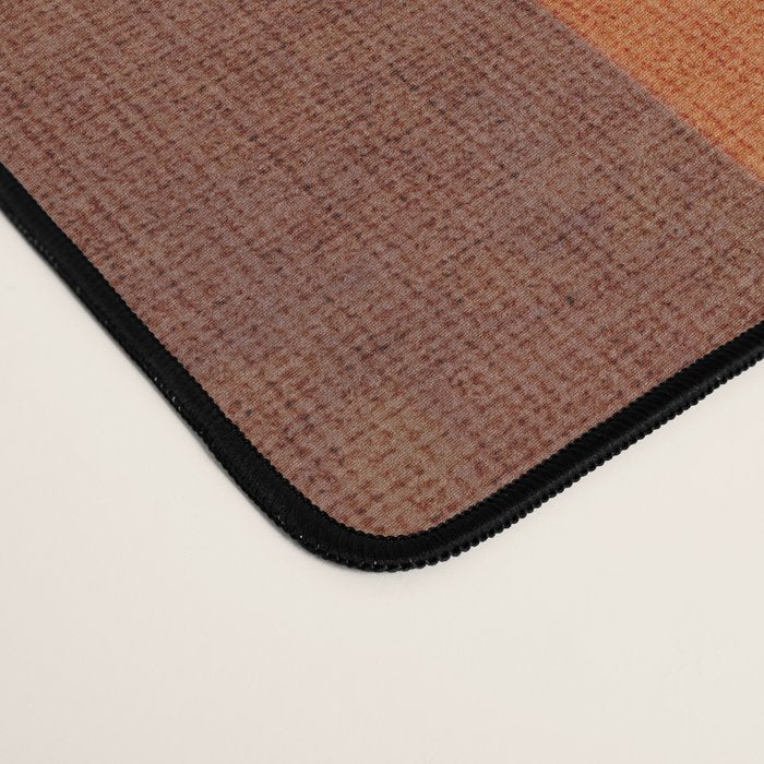 Cosy Heritage Woven Plaid 2 earthy orange blue green Desk Mat Gallery Image 4