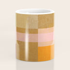 Cosy Heritage Woven Plaid 2 earthy orange blue green Coffee Mug Gallery Image 4