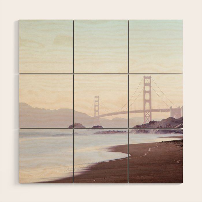 Golden Gate Bridge, San Francisco Wood Wall Art Gallery Image 1