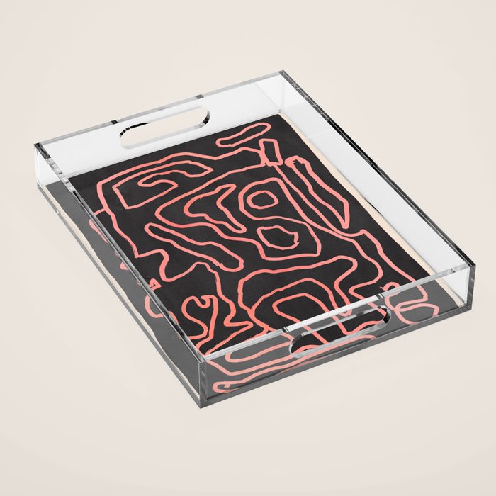 Abstract line art 209 Acrylic Tray Gallery Image 1