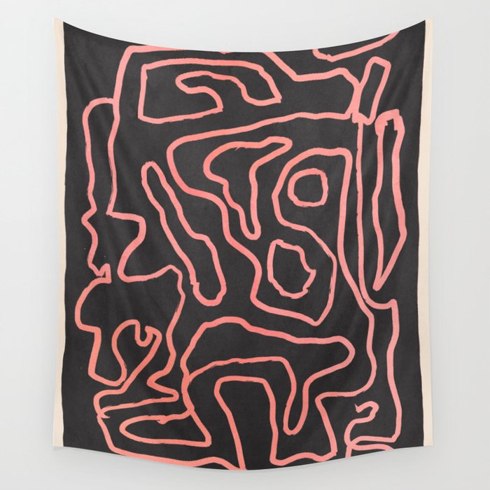 Abstract line art 209 Wall Tapestry Gallery Image 4