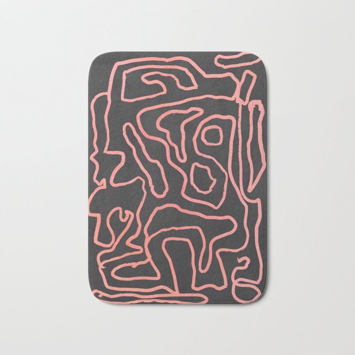 Abstract line art 209 Bath Mat Gallery Image 1