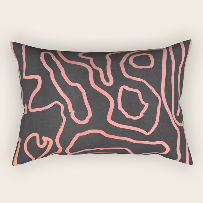 Abstract line art 209 Rectangular Pillow Gallery Image 1