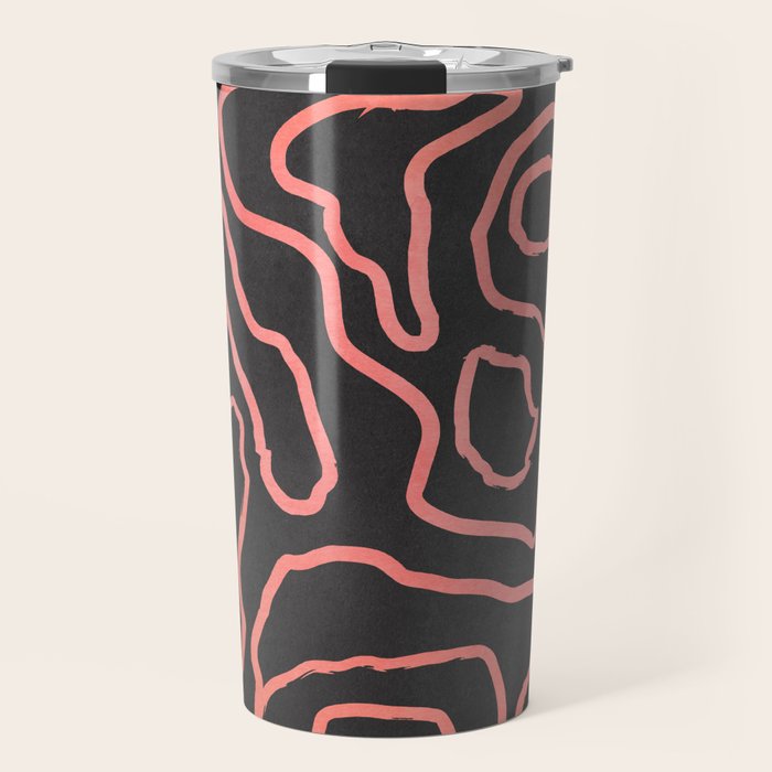 Abstract line art 209 Travel Mug Gallery Image 1