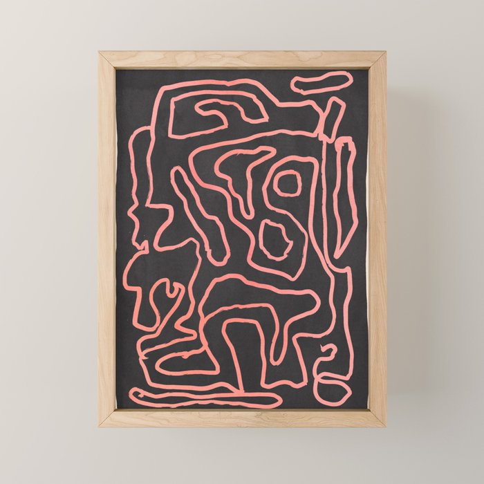 Abstract line art 209 Mini Art Print Gallery Image 1