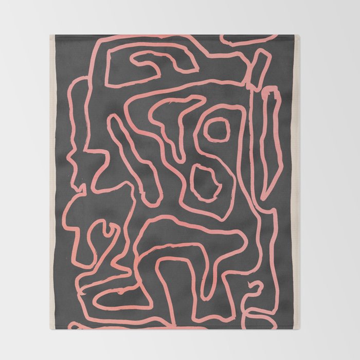 Abstract line art 209 Throw Blanket Gallery Image 2