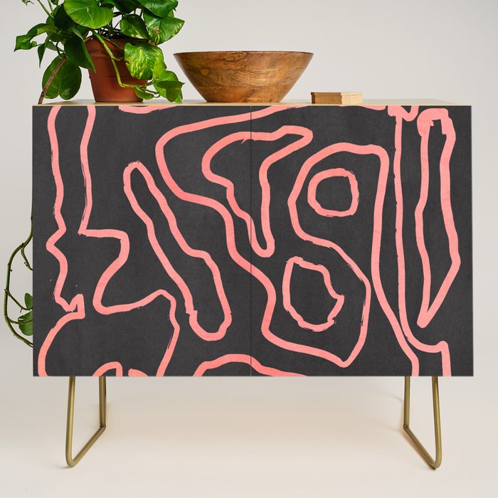 Abstract line art 209 Credenza Gallery Image 1