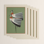 Striped Bird Pair Wrapping Paper Gallery Image 3