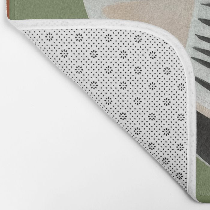 Striped Bird Pair Bath Mat Gallery Image 2