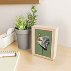 Striped Bird Pair Mini Art Print Gallery Image 2