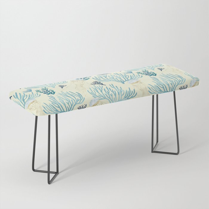 Jellyfish and Coral-Yellow Bench Gallery Image 1