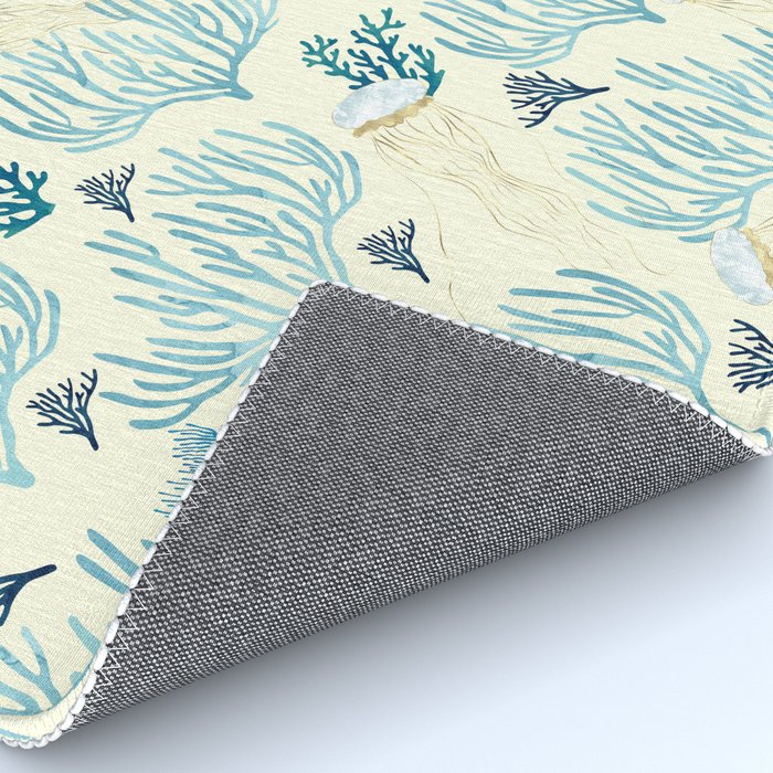 Jellyfish and Coral-Yellow Rug Gallery Image 4