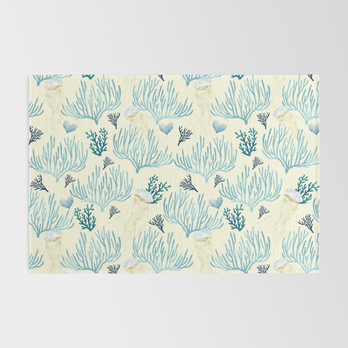 Jellyfish and Coral-Yellow Rug Gallery Image 2