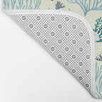 Jellyfish and Coral-Yellow Bath Mat Gallery Image 2