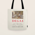 Edgar Degas Vintage Exhibition Poster, 1955 Tote Bag Gallery Image 1