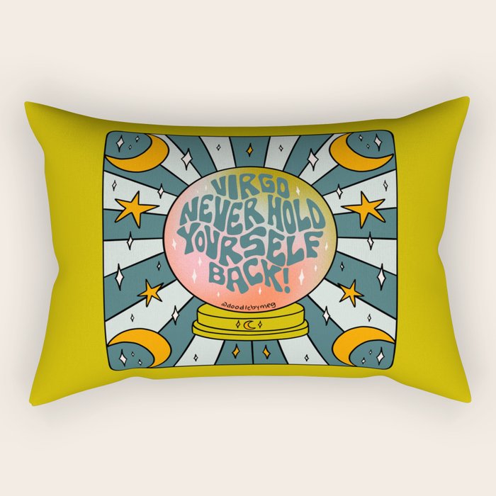 Virgo Crystal Ball Rectangular Pillow Gallery Image 2