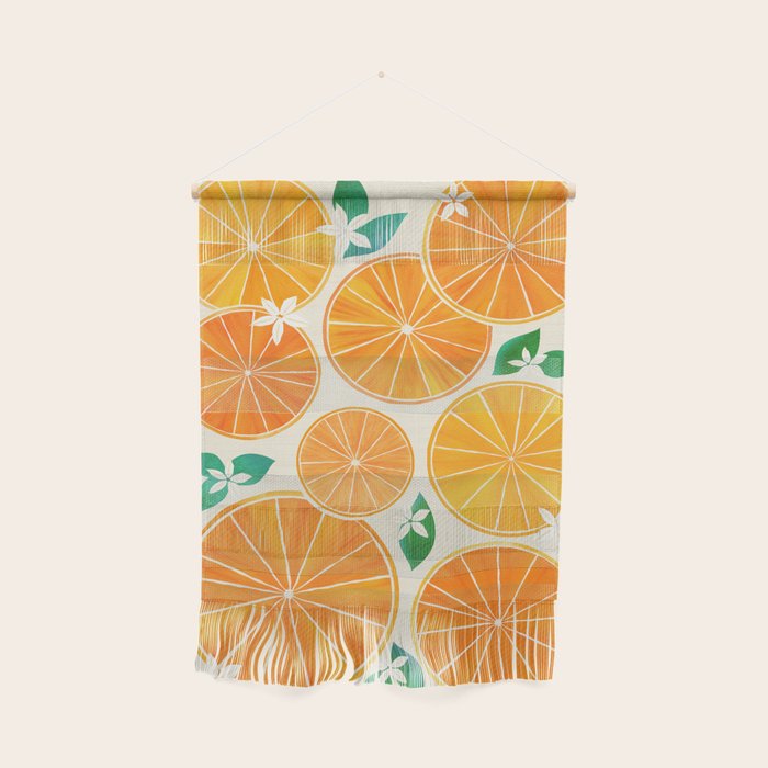 Orange Slices With Blossoms Wall Hanging Gallery Image 1