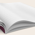 Burgundy Stripes and Navy Dots Modern Pattern Notebook Gallery Image 2