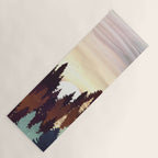 Autumn Forest Sunset Yoga Mat Gallery Image 1