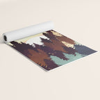 Autumn Forest Sunset Yoga Mat Gallery Image 2