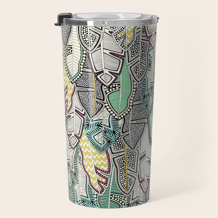 layered palm leaves Travel Mug Gallery Image 3