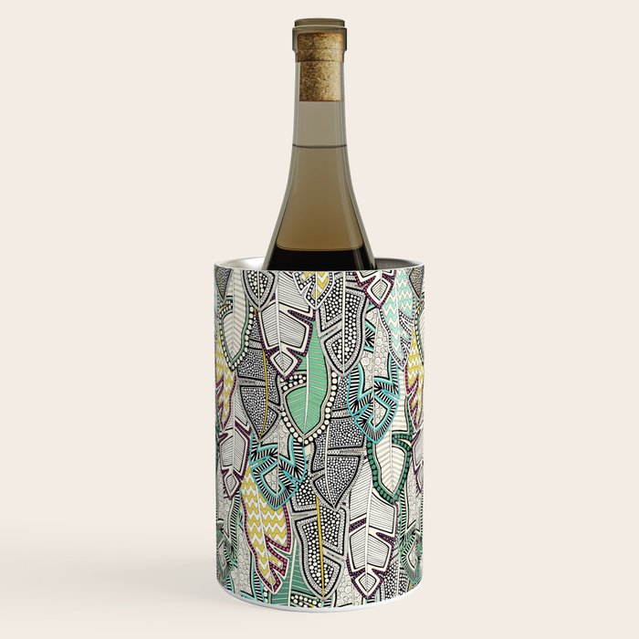 layered palm leaves Wine Chiller Gallery Image 3