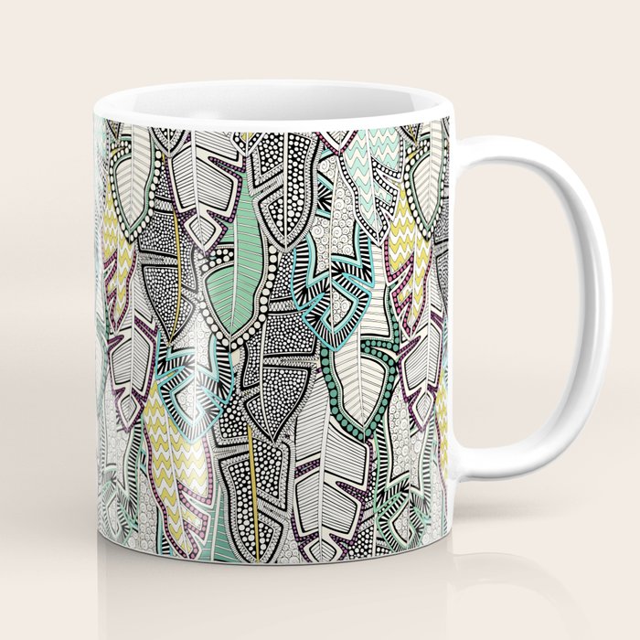 layered palm leaves Coffee Mug Gallery Image 1