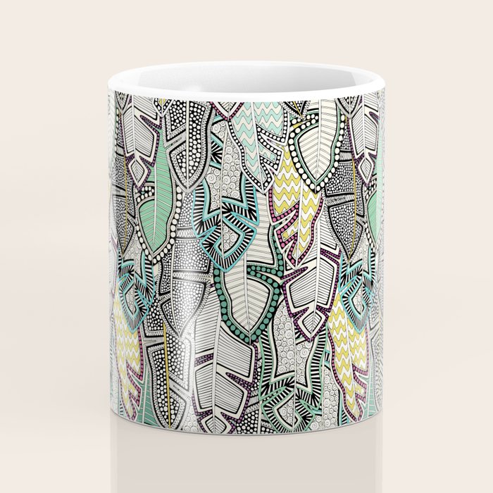 layered palm leaves Coffee Mug Gallery Image 4