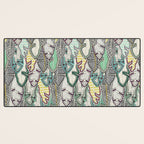 layered palm leaves Desk Mat Gallery Image 3