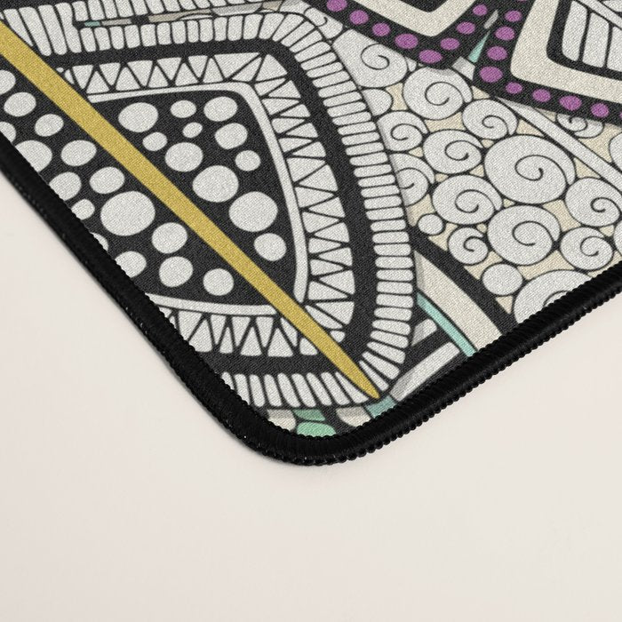 layered palm leaves Desk Mat Gallery Image 4