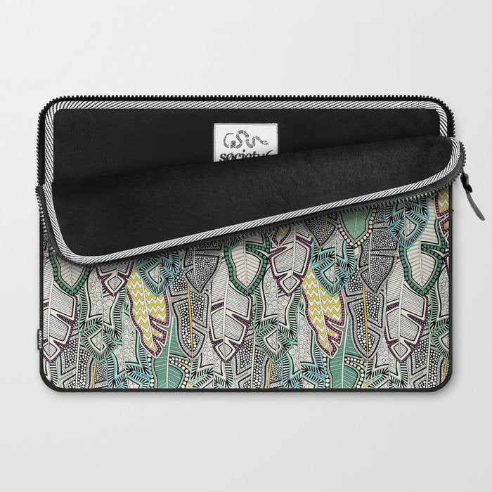 layered palm leaves Laptop Sleeve Gallery Image 2