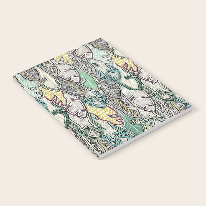 layered palm leaves Notebook Gallery Image 1