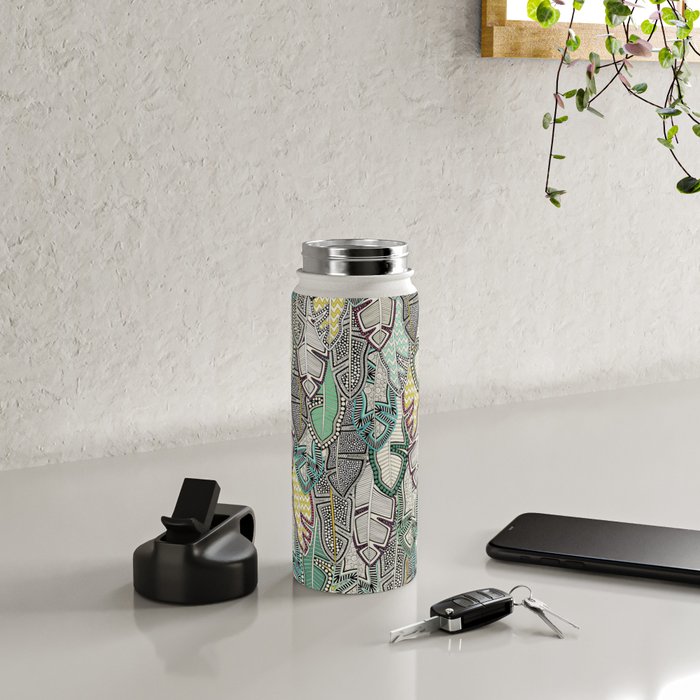 layered palm leaves Water Bottle Gallery Image 4
