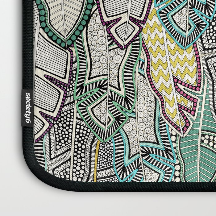 layered palm leaves Laptop Sleeve Gallery Image 3