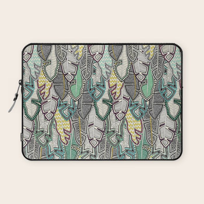 layered palm leaves Laptop Sleeve Gallery Image 1