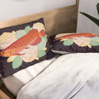 Arowana and peony 3 Pillow Sham Gallery Image 2