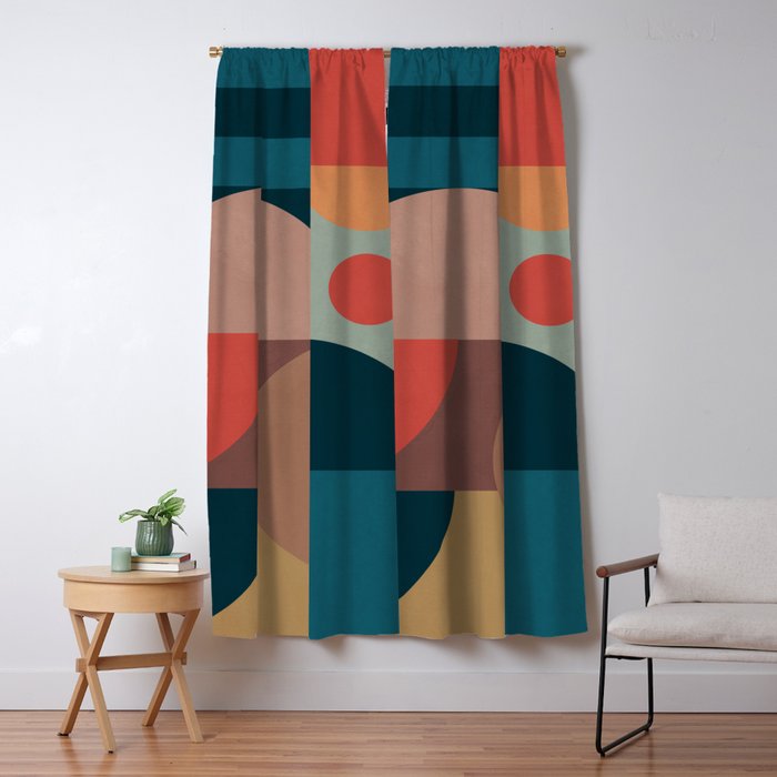 Geometric Abstraction 190 Window Curtain Gallery Image 1